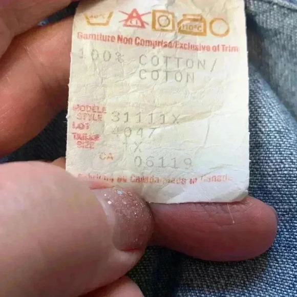 Vintage AE sport button-down, short sleeve, 100% cotton,  beads and embroidery - Picture 6 of 7